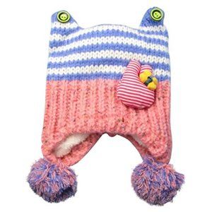Baby/Toddler Crochet Double Layered Knitted Beanie
